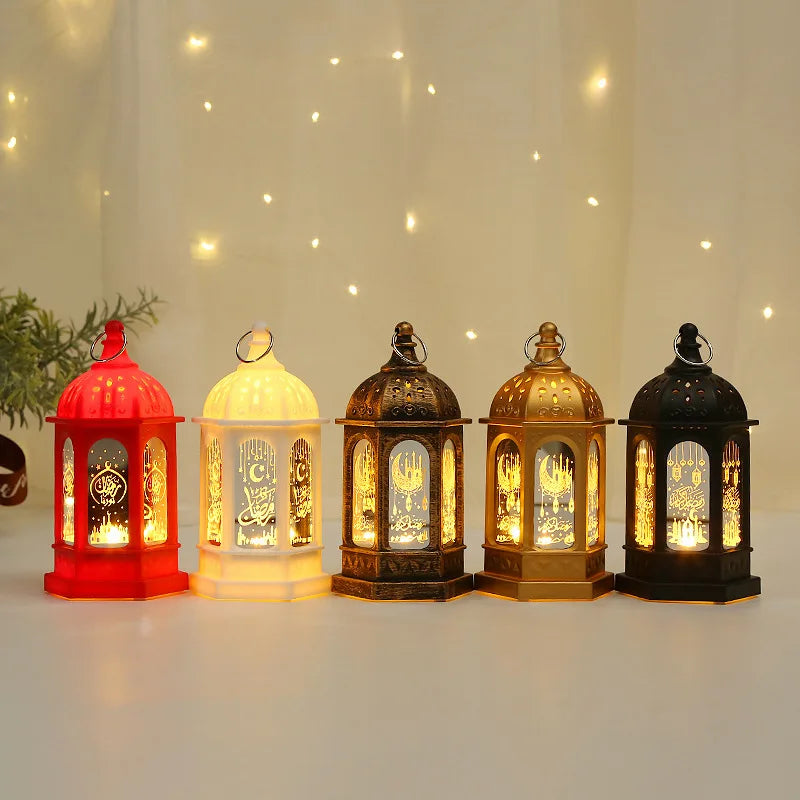 Ramadan LED Lantern Lights – Eid Mubarak Home Decoration 2026 Islamic Festival Party Decor