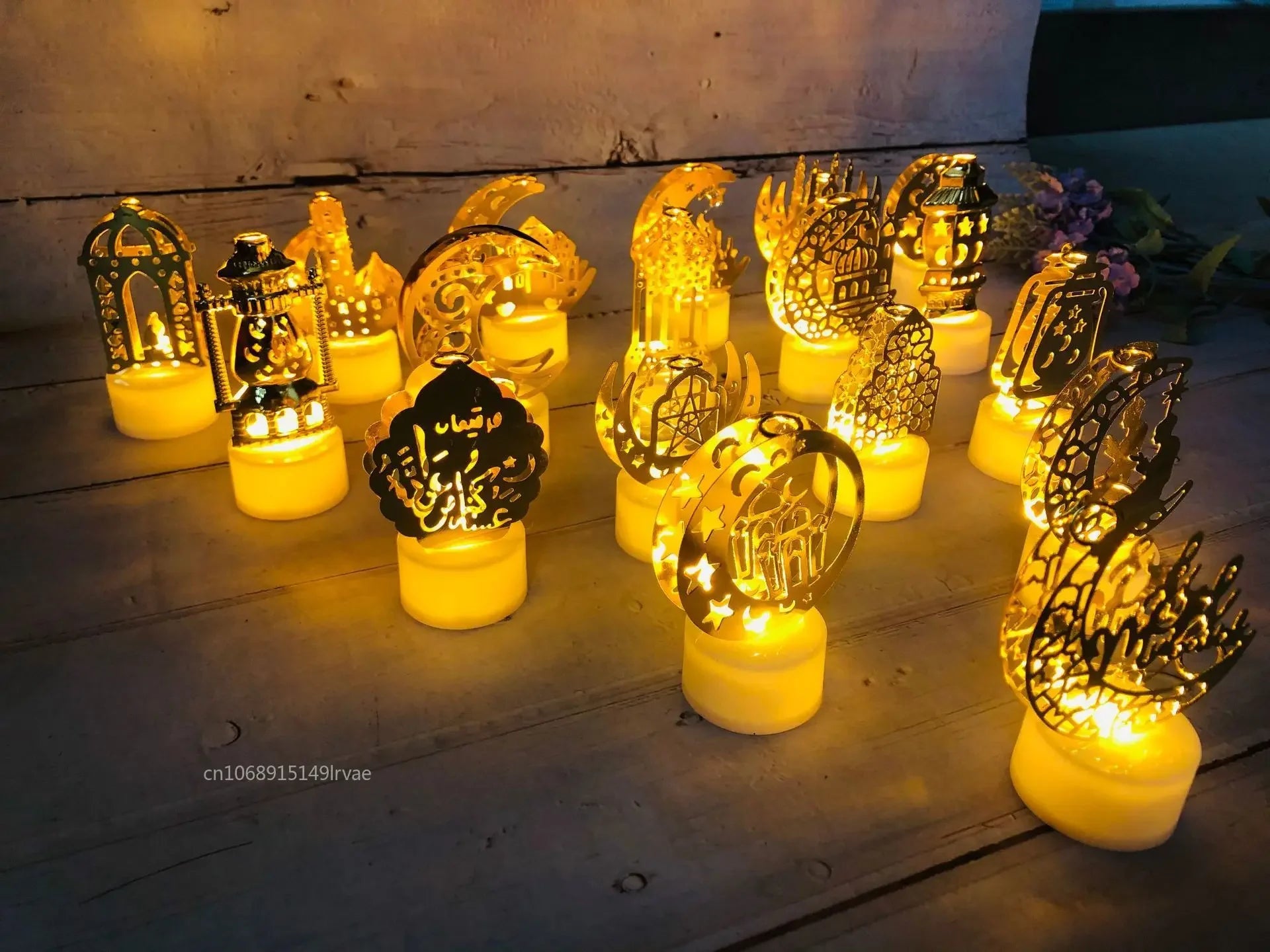 Eid Mubarak Moon & Star LED Lights – Ramadan Kareem Home Decoration 2026 Islamic Party Decor