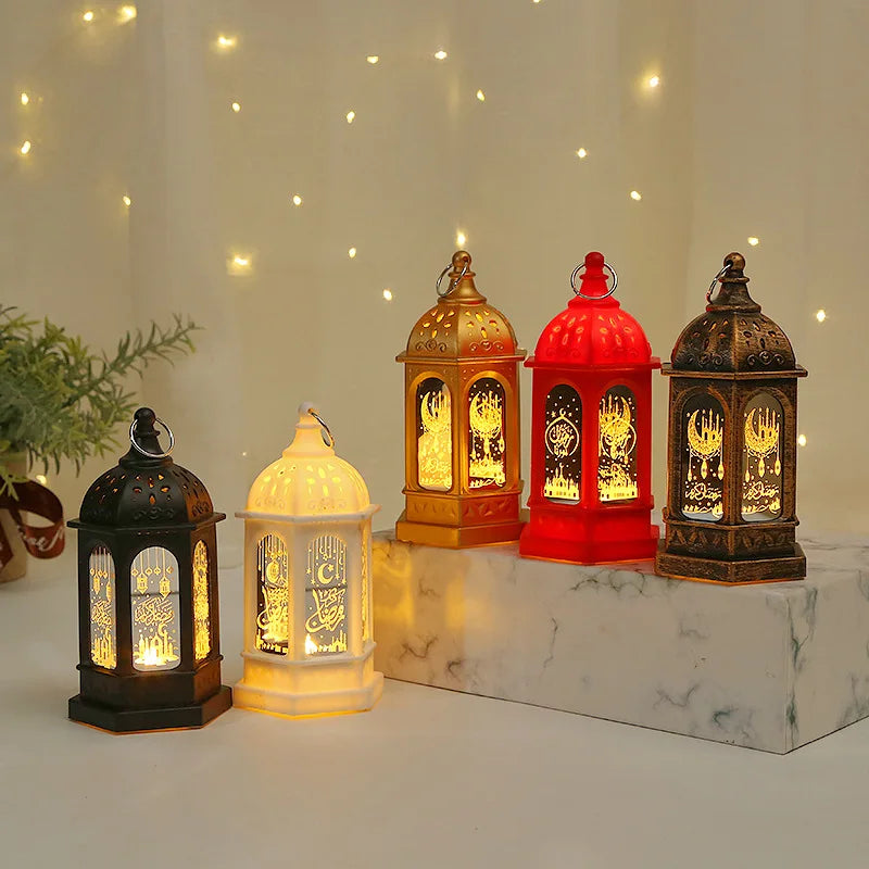 Ramadan LED Lantern Lights – Eid Mubarak Home Decoration 2026 Islamic Festival Party Decor
