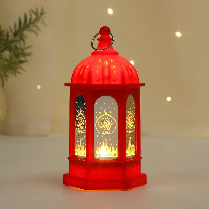 Ramadan LED Lantern Lights – Eid Mubarak Home Decoration 2026 Islamic Festival Party Decor