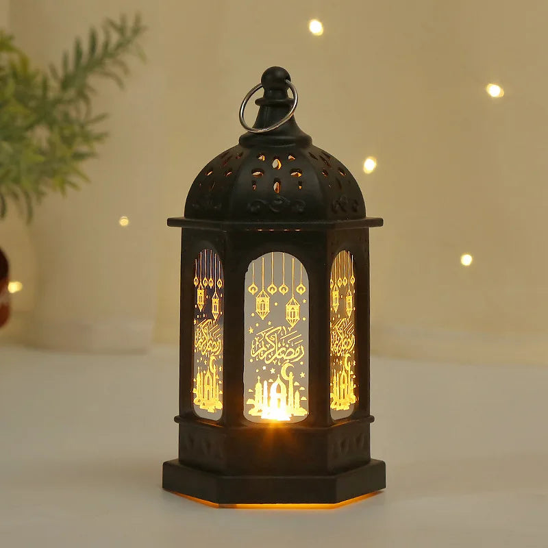 Ramadan LED Lantern Lights – Eid Mubarak Home Decoration 2026 Islamic Festival Party Decor