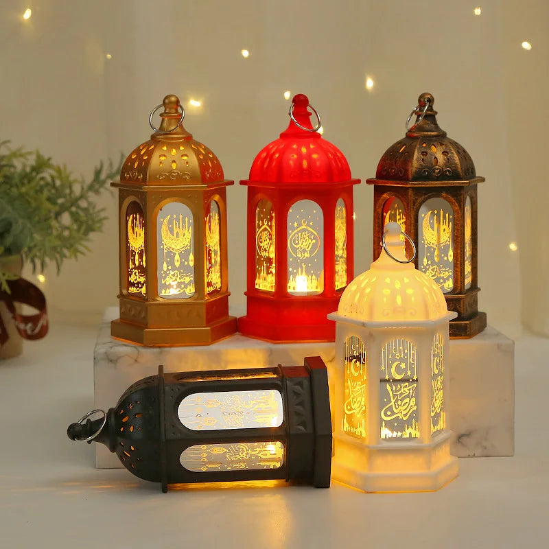 Ramadan LED Lantern Lights – Eid Mubarak Home Decoration 2026 Islamic Festival Party Decor
