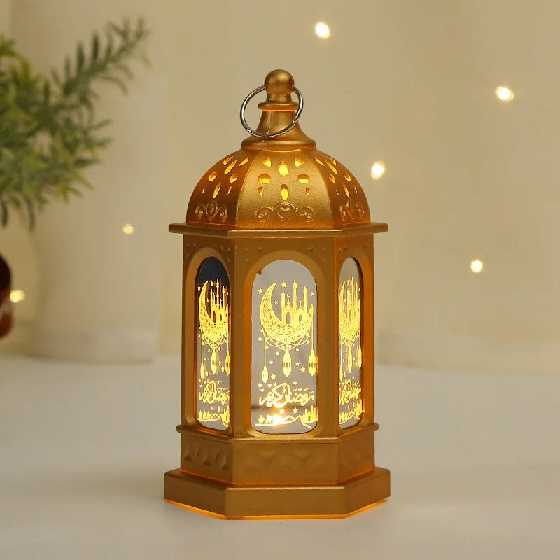 Ramadan LED Lantern Lights – Eid Mubarak Home Decoration 2026 Islamic Festival Party Decor
